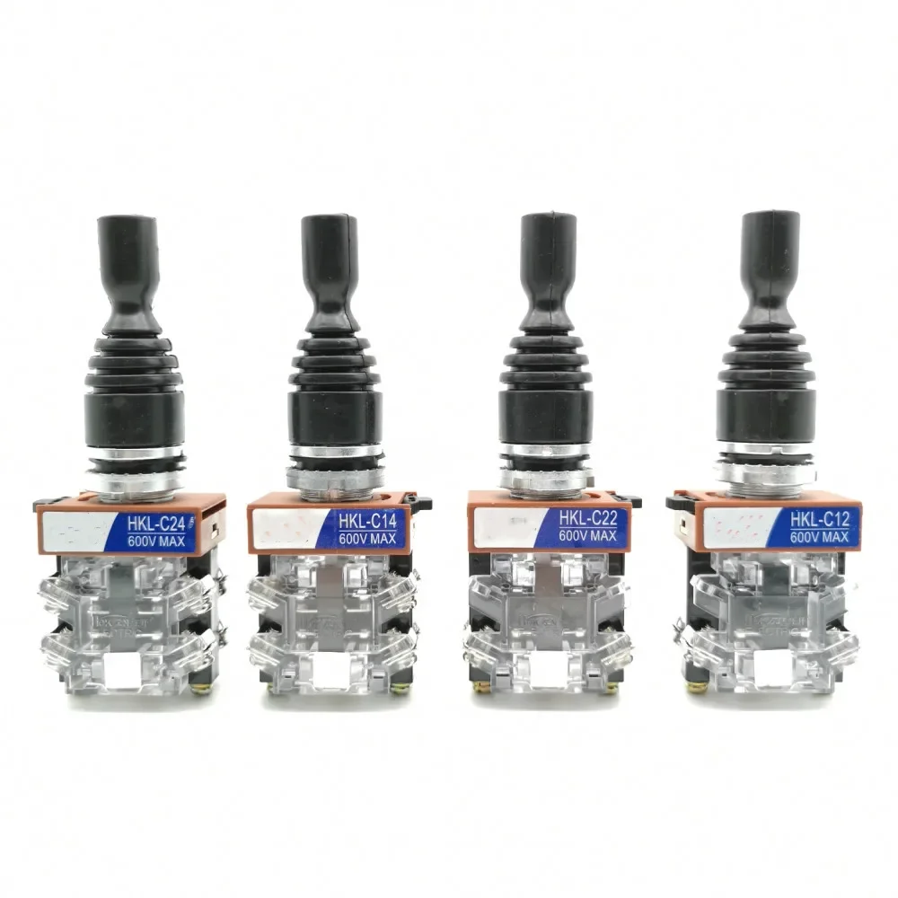 22mm Joystick Switch Momentary 4 position 4NO self Latching Spring Return Wobble Stick Monolever Rocker Cross Switch HKL-C24