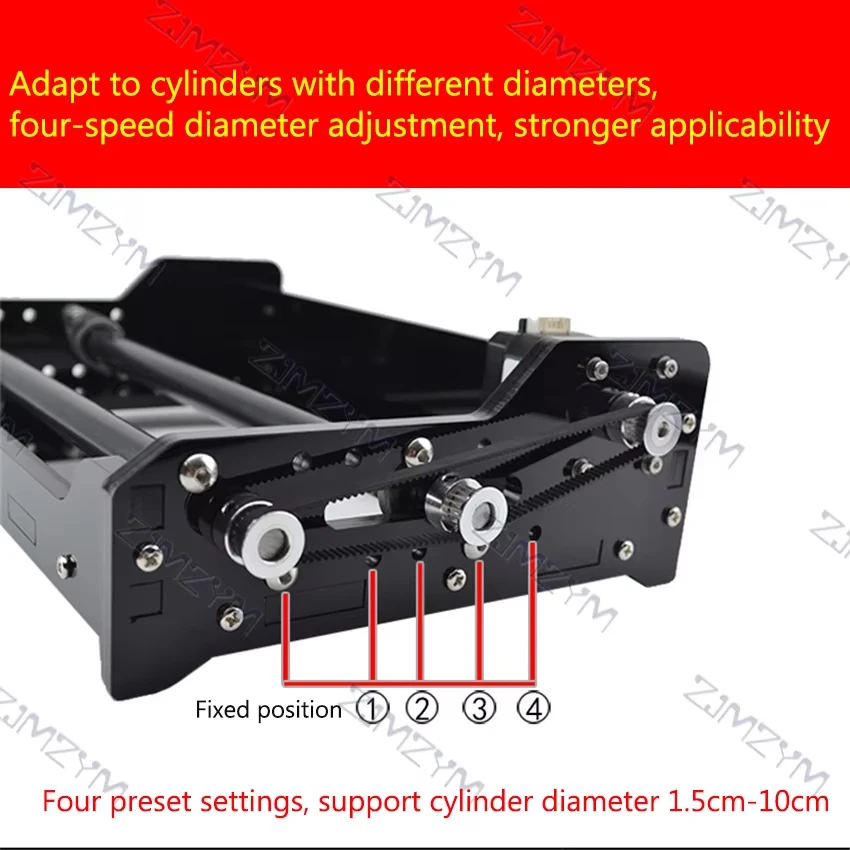 MD-A1020 Laser Engraving Machine Rotary Roller Platform Rotate Engraving Module Rotatory Platform For Cylindrical Engrave 12/24V