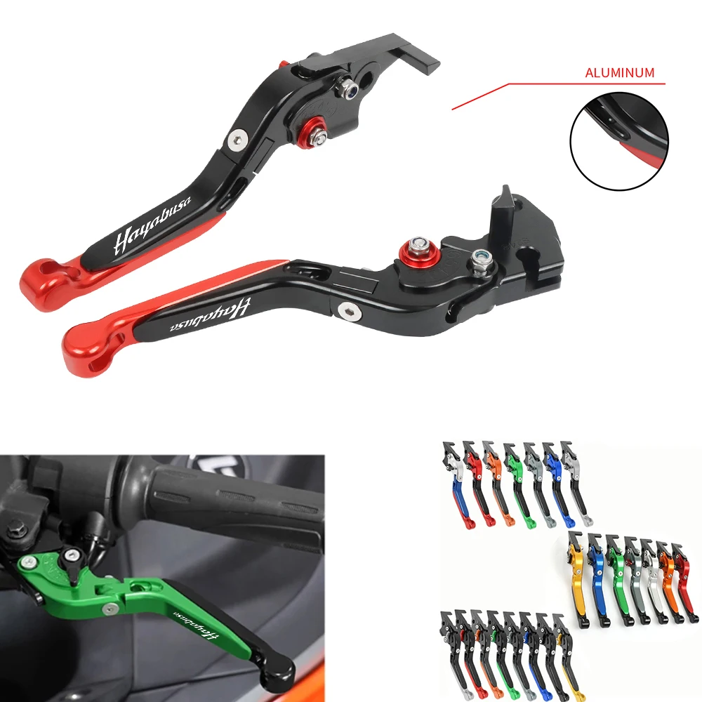 For SUZUKI HAYABUSA GSXR1300 GSXR 1300 1999-2022 2023 Motorcycle CNC Adjustable Extendable Brake Clutch Lever Handle Bar Levers