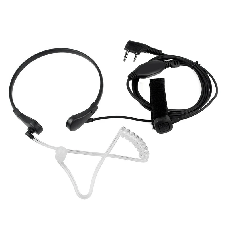 Replacement Spare Parts Throat Microphone Mic PTT Laryngofon Air Tube Headset Earpiece For UV-5R UV B5 GT-3TP UV-5X