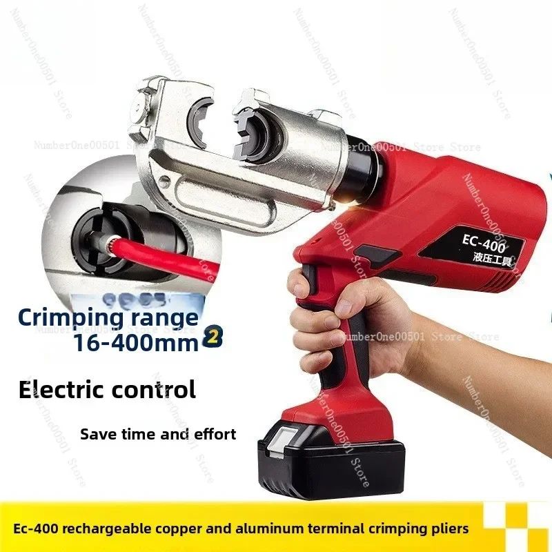 EC400 Rechargeable Hydraulic Crimping Tool Electric Cable Crimper for Wire Terminal