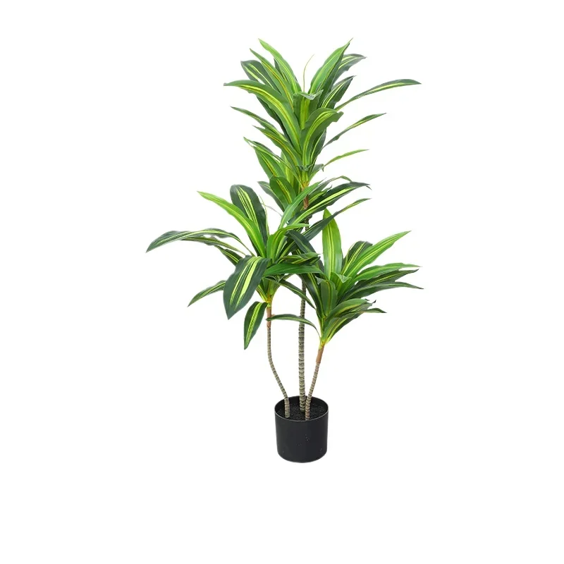 Simulation plant red iron tree false green plant potted plant Brazilian wood bonsai indoor living room