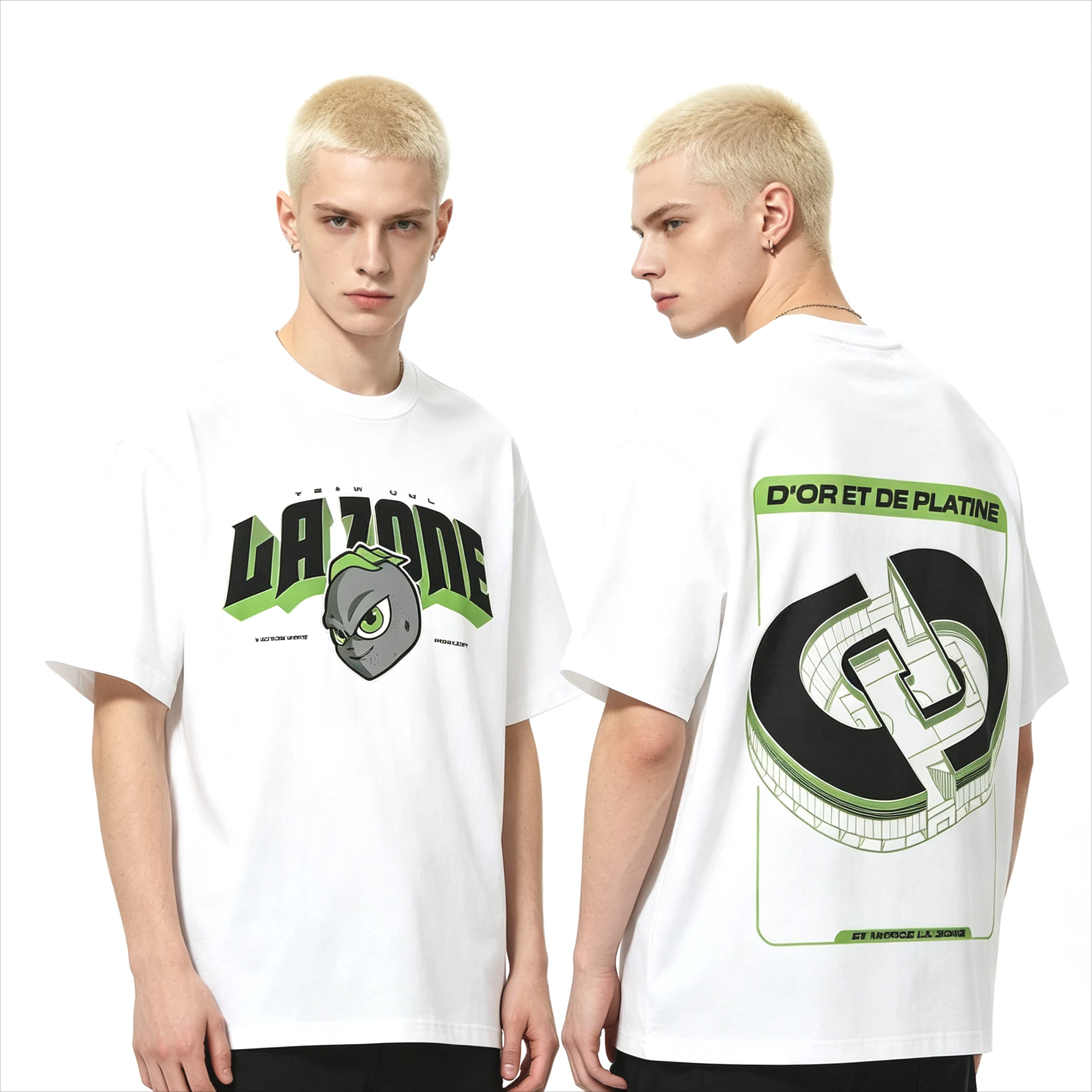 Summer Hot Sale France Rapper Jul Fashion Print T Shirt Men Women Fashion Harajuku T-shirt Y2K Gothic Cotton Oversized T-shirt