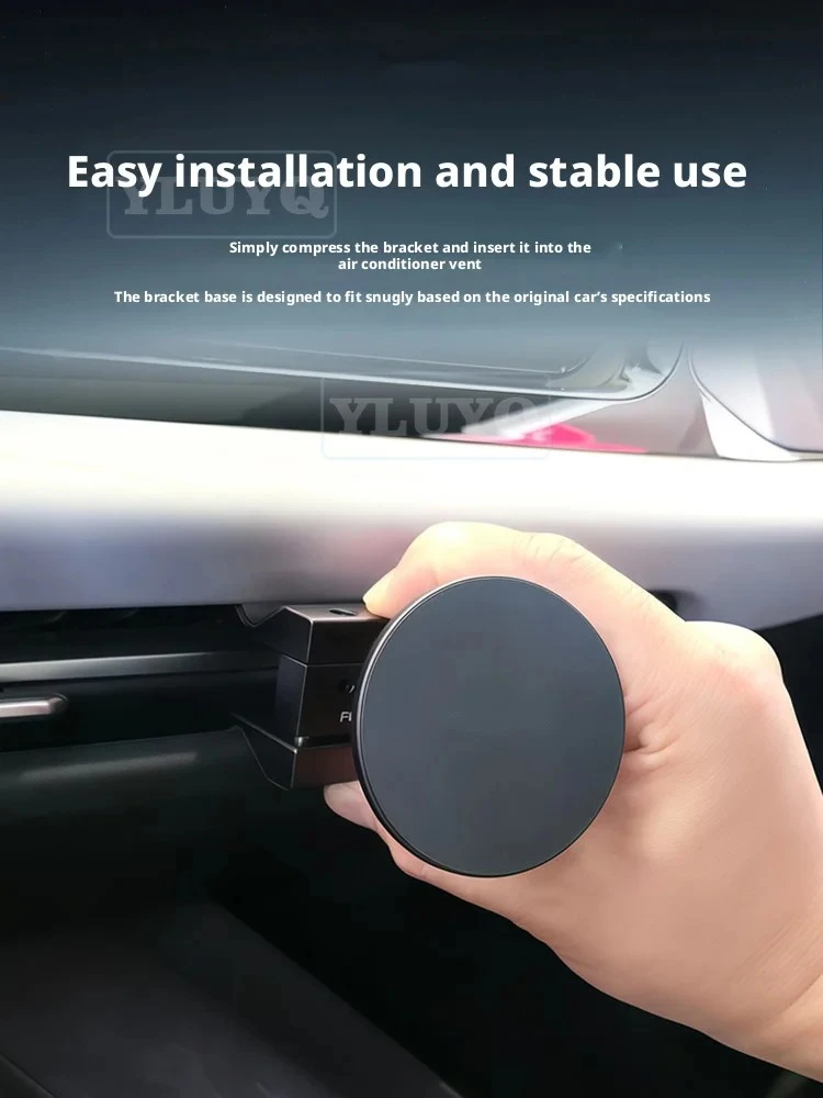 For AUDI Q5 A5 Q6L/A6L E-tron C9 Magnetic Phone Holder Car Phone Navigation Holder Wireless Charging Car Interior Accessories