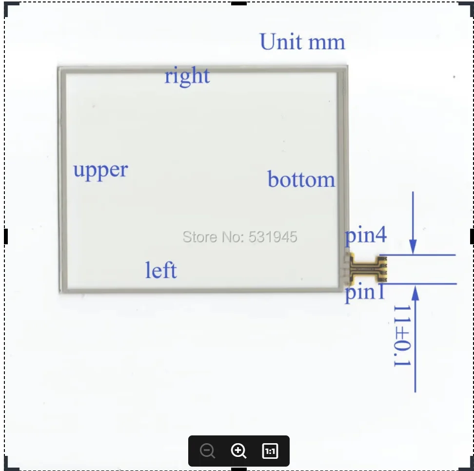 

ZhiYuSun M2-1104 128*100 128mm* 100mm 5.7inch Touch Screen Digitizer 4 line resistor Touch Screen handwritten General