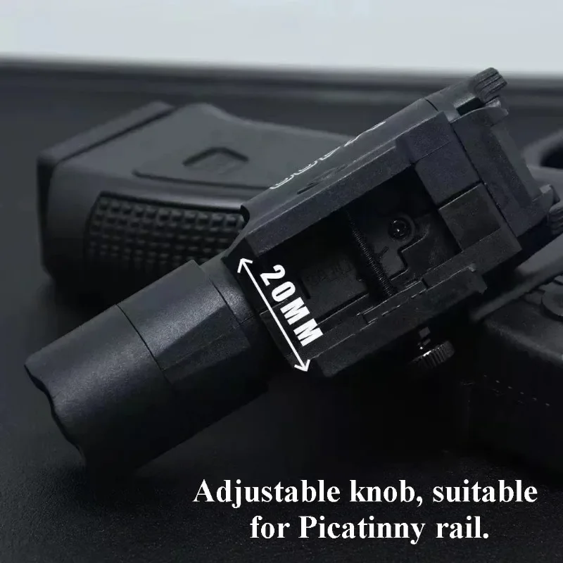 2-in-1 X400U عالية الكثافة مصباح يدوي مؤشر ليزر يناسب 20 مللي متر لعبة السكك الحديدية Airsoft البنادق الصيد CS مباريات الألعاب باستثناء البطارية