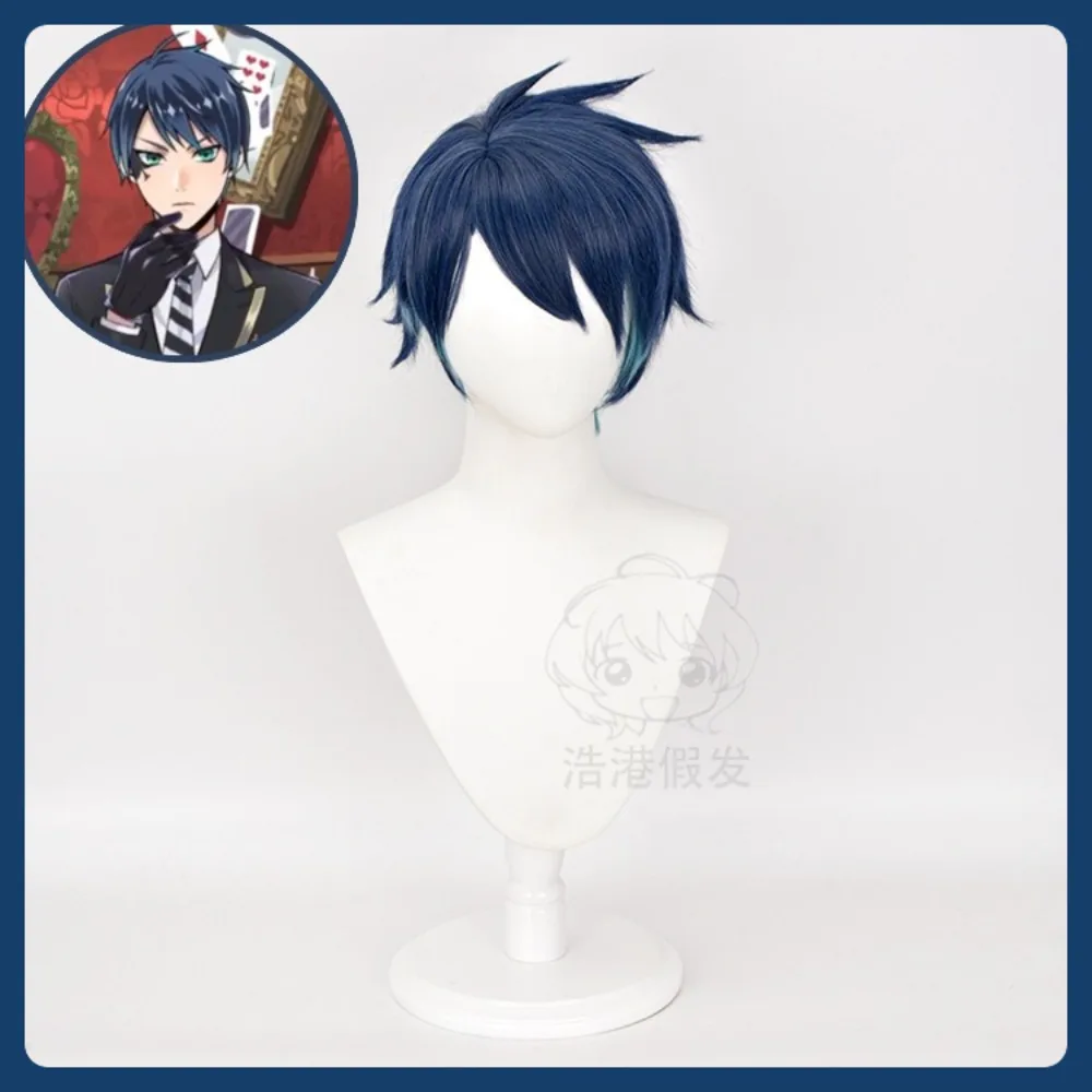 منتصف اليشم شعر مستعار مخزن الملتوية العجائب ديوس المجرف حورية البحر شعر مستعار تأثيري أنيمي لعبة لعب الأدوار زي هالوين زي الدعائم