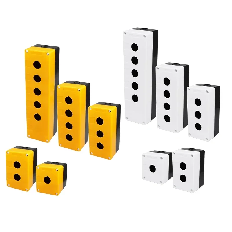 مقاوم للماء زر صندوق التحكم ، موقف حفرة ، مؤشر التبديل الصناعة ، الضوء ، البلاستيك حالة وقف الطوارئ ، 22 مللي متر ، 12345 #1