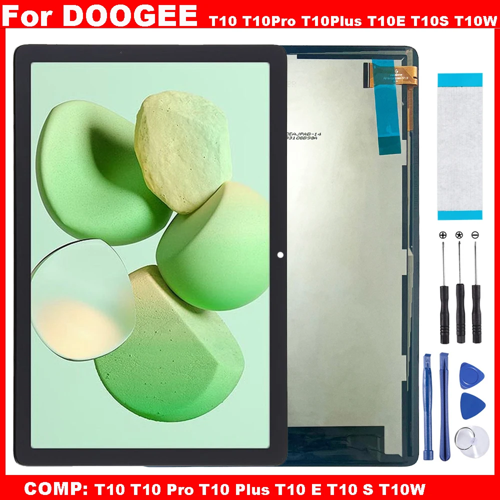 Touch Screen LCD Display For DOOGEE T10 Pro Plus T10 E T10 S T10W T10S T10E Tablet PC Replacement Parts Touch Screen Digitizer