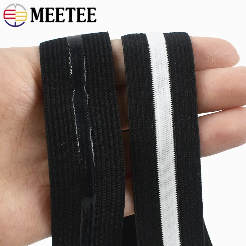 2-10Meters 25mm Silicone Elastic Band for Bra Strap Non-slip Rubber Tapes Sport Clothes Underware Webbing DIY Sewing Accessories