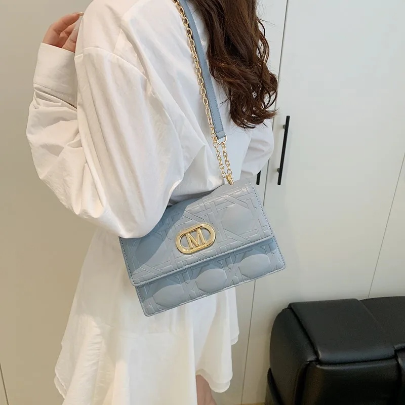 حقيبة يد نسائية أنيقة من الجلد كلاسيكية على الكتف بتصميم أنيق وحقيبة يد فاخرة لأسلوب الشارع الحضري اليومي #3