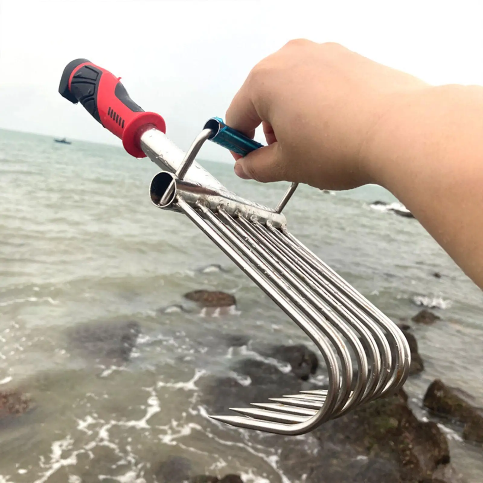 

Hand Rake Garden Tool Cultivator Garden Hand Rake for Lawn Yard Work Seaside