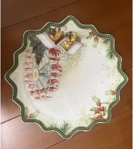 

Deutsch v Bao Geschirr Weihnachten Kekse rechteckige Platte Tasse Salat Gericht Dessert Obst halter