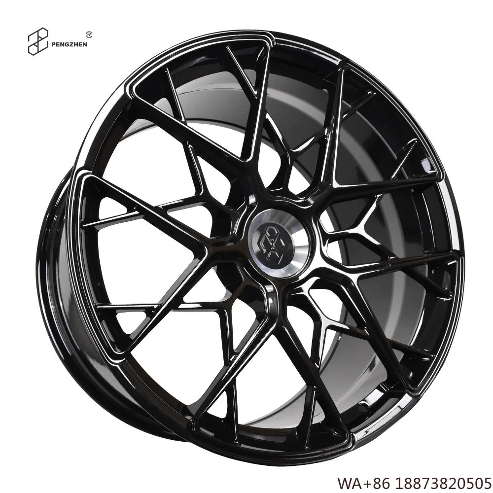For  FF10 Center Lock 20 21x11 5x130 Multi Spoke Gloss Black Wheels Rim for Porsche 911