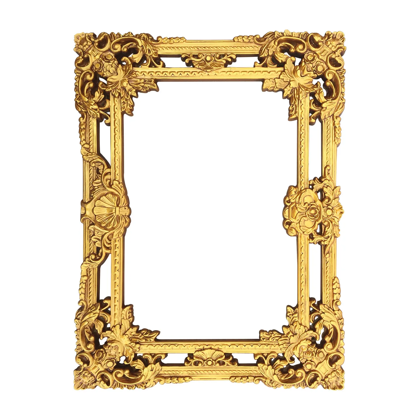 Retro Gold Decor Frame, Art Oil Painting & Picture Photo Frame for Wedding Wall Decoration