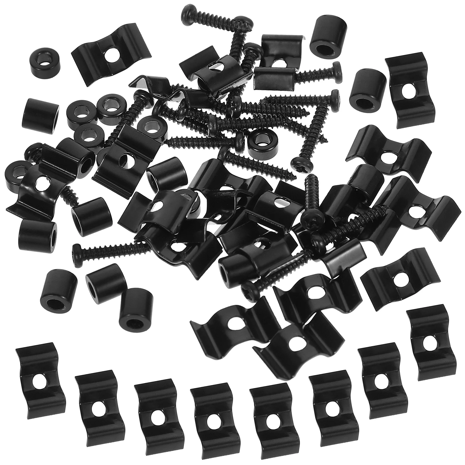 

10 Set Electric Guitar String Buckle Hardware Household Parts and Accessories Black