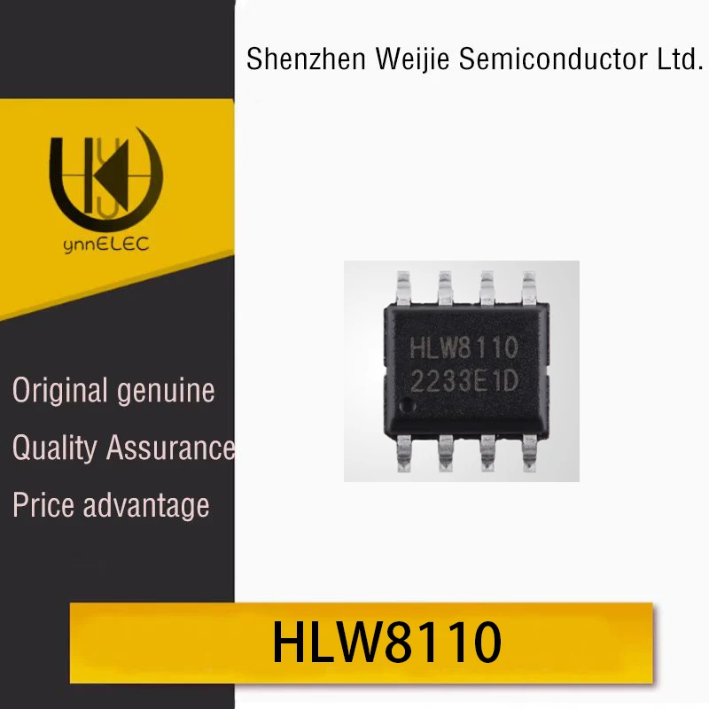 Genuine Original HLW8110 SOP-8 Package High-Precision Energy Metering Chip Silkscreen: HLW8110