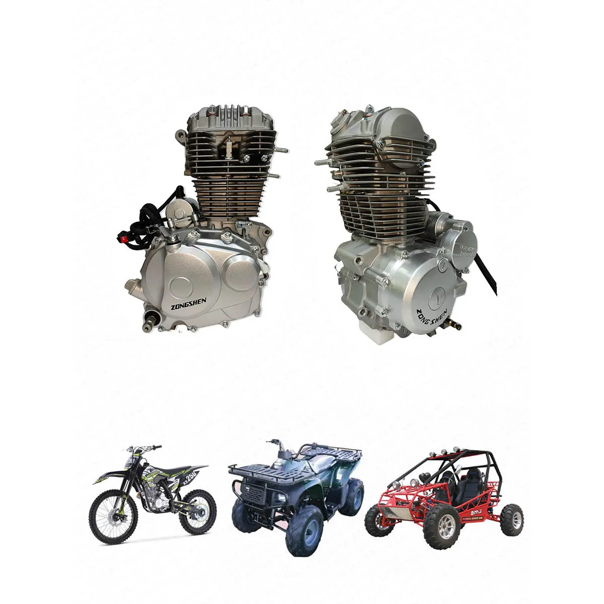 70MM uszczelka cylindra zestaw do Loncin ZongShen chłodzony wodą CB250 250CC 170MM Kaya Xmotos Apollo Tmax ATV Pit motor terenowy — zdjęcie 6