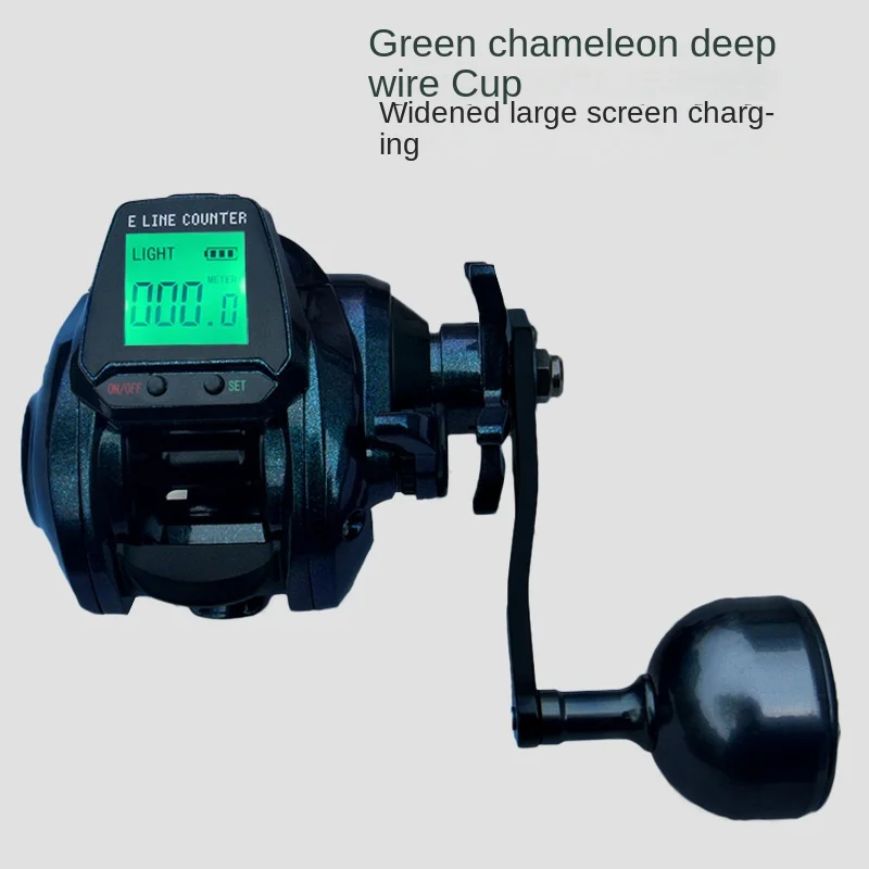 ルヤ海釣りベイトキャストリール大画面デジタルディスプレイ水滴ホイール磁気ブレーキ8-kgwm200工場直販