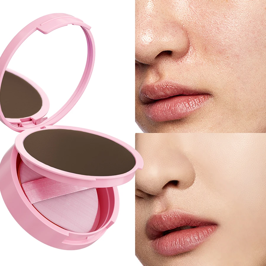 6 kolorów naturalny puder wykończeniowy do twarzy długotrwały puder konturowy kontrolujący wydzielanie sebum makijaż matowy bezwadny w wyglądzie kosmetyk utrwalający makijaż