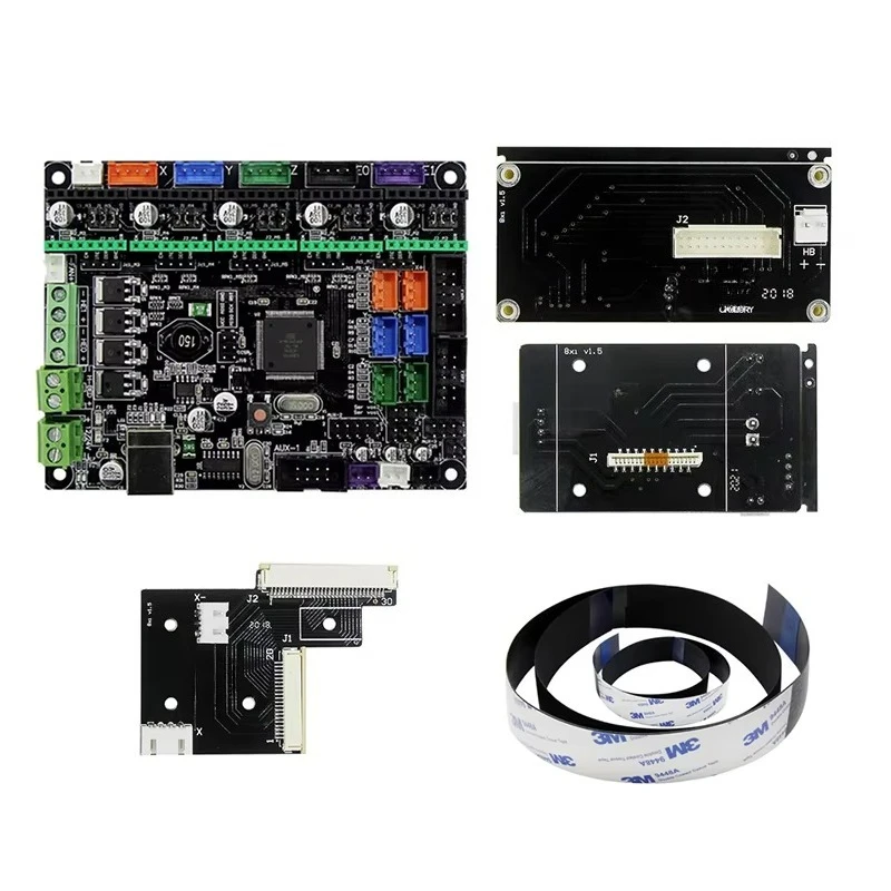MKS8Bit Motherboard PCB Kit for Artillery 3D Printer Sidewinder X1 V1.0 Compatible DIY Electronics Component Set
