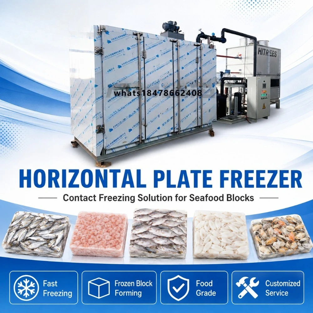 Industrial Horizontal Plate Freezer for Frozen Seafood Block