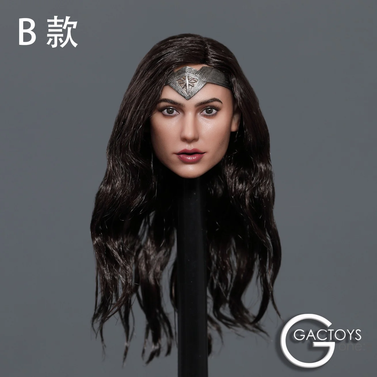 In Stock GACTOYS GC037 1/6 Wonder Girl Head Sculpt Gal Gadot Planted Hair Head Carving Fit 12'' Female Action Figure Body