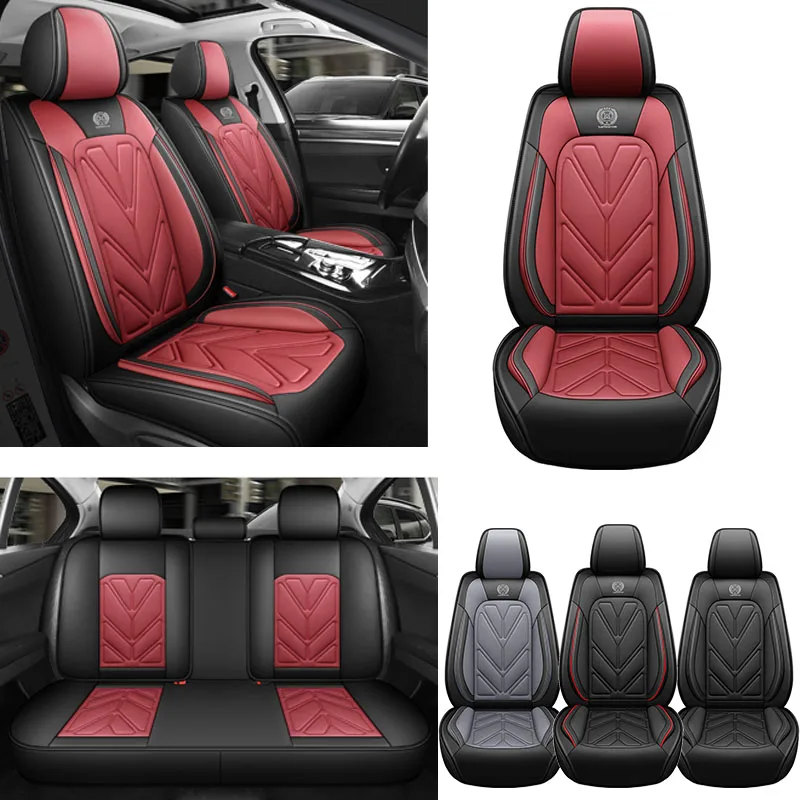 

Полный комплект 5-местных чехлов на автомобильные сиденья, полнообернутая конструкция, идеальная посадка, всесезонное использование, универсальное для большинства седанов, внедорожников и грузовиков