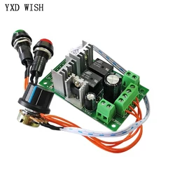 10A PWM DC Motor Controller Forward and Backward Linear Actuator Governor Motor Speed Control Self-Reset 6V/12V/24V Control