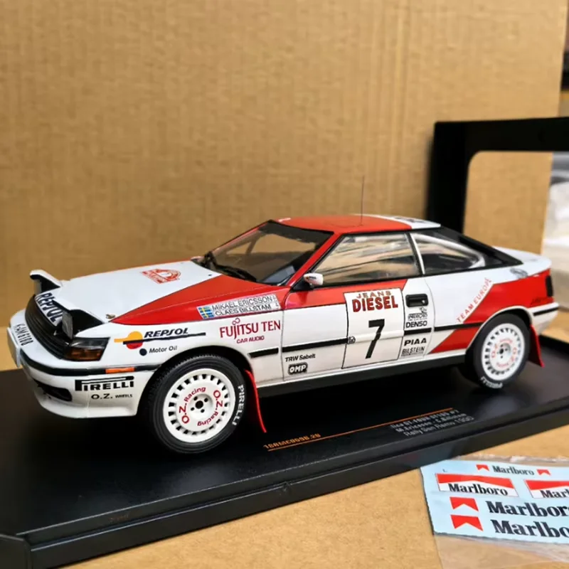 

IXO масштаб 1:18 CELICA 1990г. # 7, модель автомобиля из сплава, статическая коллекция, украшенные праздничными подарками, игрушки, сувенирный подарок
