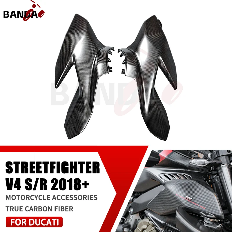 

FOR DUCATI Streetfighter V4 2018-2023 100% 3K Pure Carbon Fiber Motorcycle Accessories Large side panels of the body