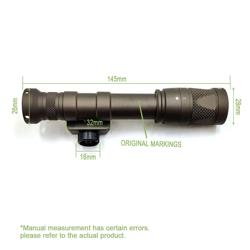 SOTAC GEAR Tactical Accessory M600V Flashlight Light White LED Hunting Outdoor Scout Lights Aluminum Fit 20mm Rail