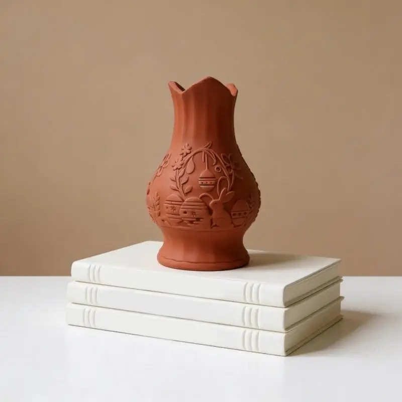 31BB Artistic Rabbit Shaped Silicone Vase Casting Mold For Handmade Resin Jewelry