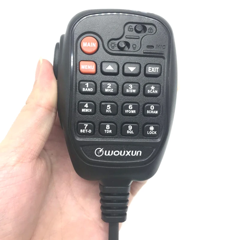 KG-UV10A Wouxun asli Speaker genggam mikrofon PTT Mic untuk KG-UV950P KG-UV920RIII Radio dua arah Walkie Talkie Drop Ship