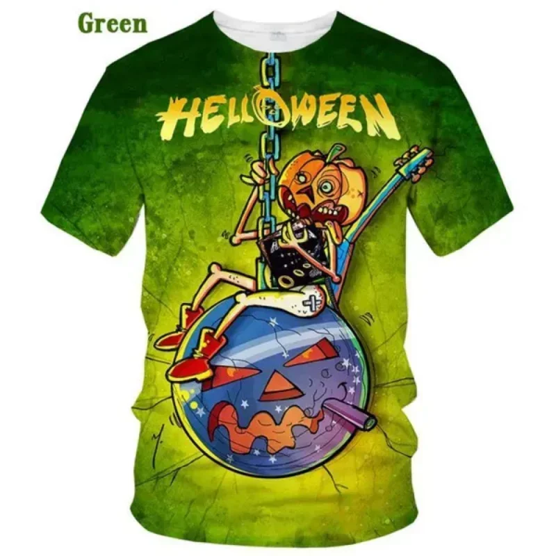 New Heavy Metal Rock Band Helloween Graphic 3D Print T-shirt Fashion Men Clothing Harajuku Street Unisex Oversized T Shirt Tops