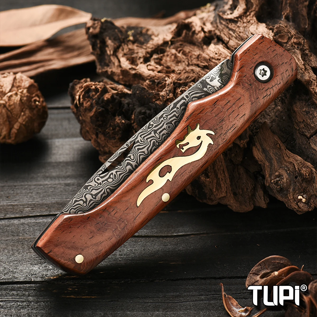 

Складной нож из дамасской стали, кованый нож высокой твердости, карманный складной нож для походов на природу, портативный карманный нож