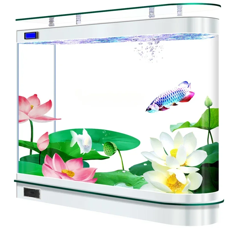 

Living Room Subareas Screens Fish Tank Change Water Medium Household Self-Circulation Ecological Fish Globe