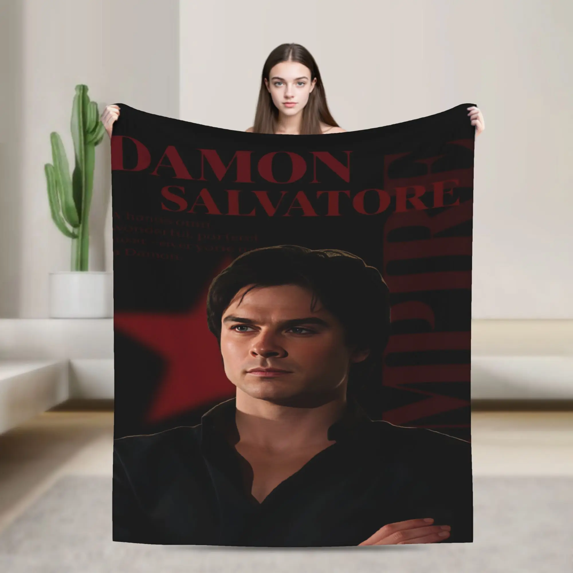 Ian Somerhalder Blanket  Super Soft Fashion Plush Throw Blanket For Couch Bed Picnic Flannel Bedspread Bed Cover
