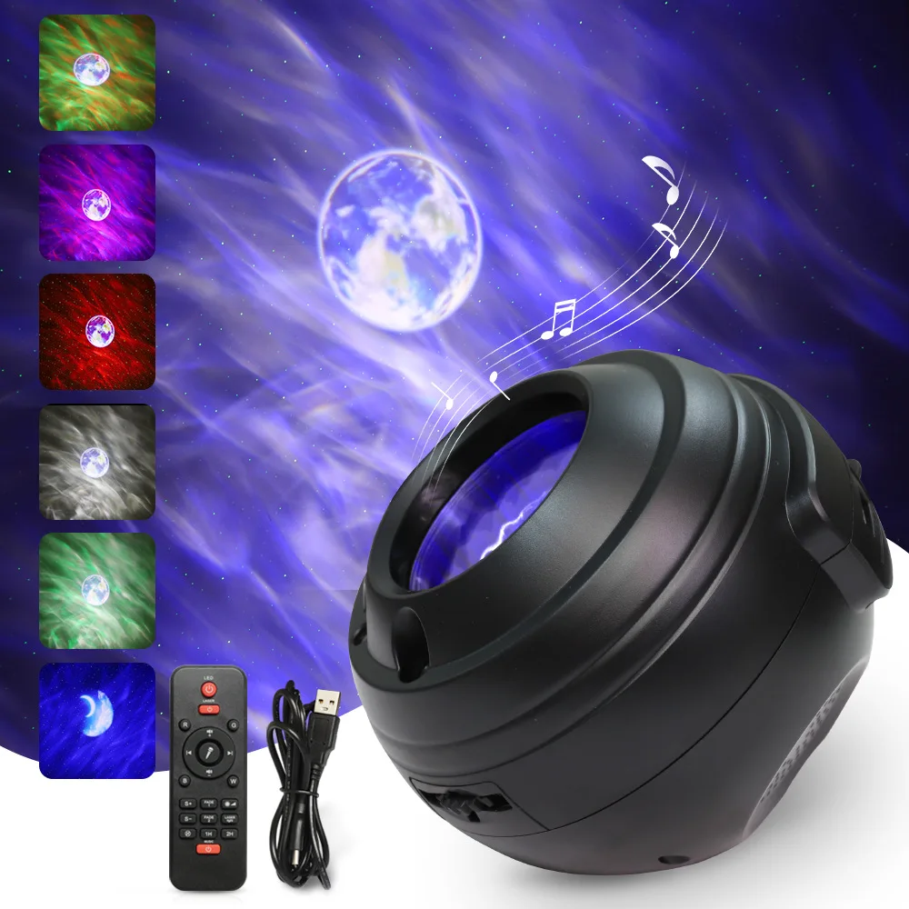 

New And Unique LED Northern Lights Starry Sky Projection Light USB Laser Full Sky Star Night Light Moon Water Pattern Light