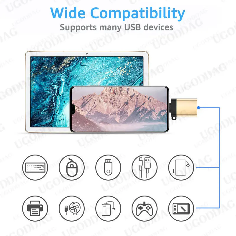Adattatore Micro USB 3.0 OTG per Samsung Tablet Telefono Android Connettore Micro USB per Xiaomi Redmi Huawei Convertitore Micro USB OTG
