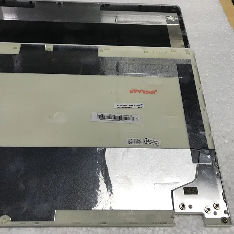 Tampa traseira do LCD do branco prateado para Lenovo, Tampa traseira do estojo, Shell traseiro da tela, Lenovo Yoga 3 14, 700-14IKB, AP10B000110, AP0YC000500, Novo