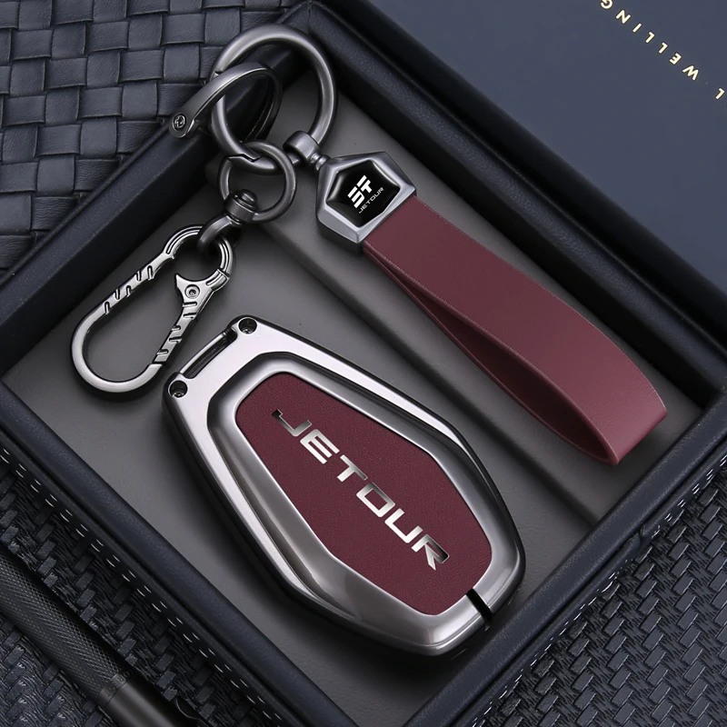 Key Case For JETOUR X70 X90 Jetour X70 Plus X70L X90 Pro Zinc Alloy Remote Key Cover Full Protection Shockproof Car Accessories