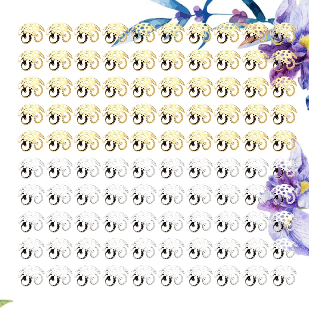 

600 Pcs Bead Caps for Jewelry Making Findings Flower DIY Accessories The Flowers