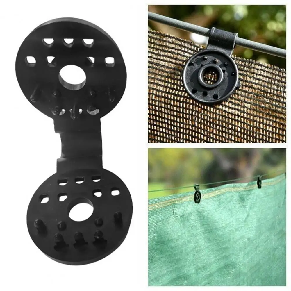 1 Set Shading Net Clip High Temperature Resistant Backyard Greenhouse Shade Cloth Fixing Clamp Daily Use Фрагмент Цветной Сети