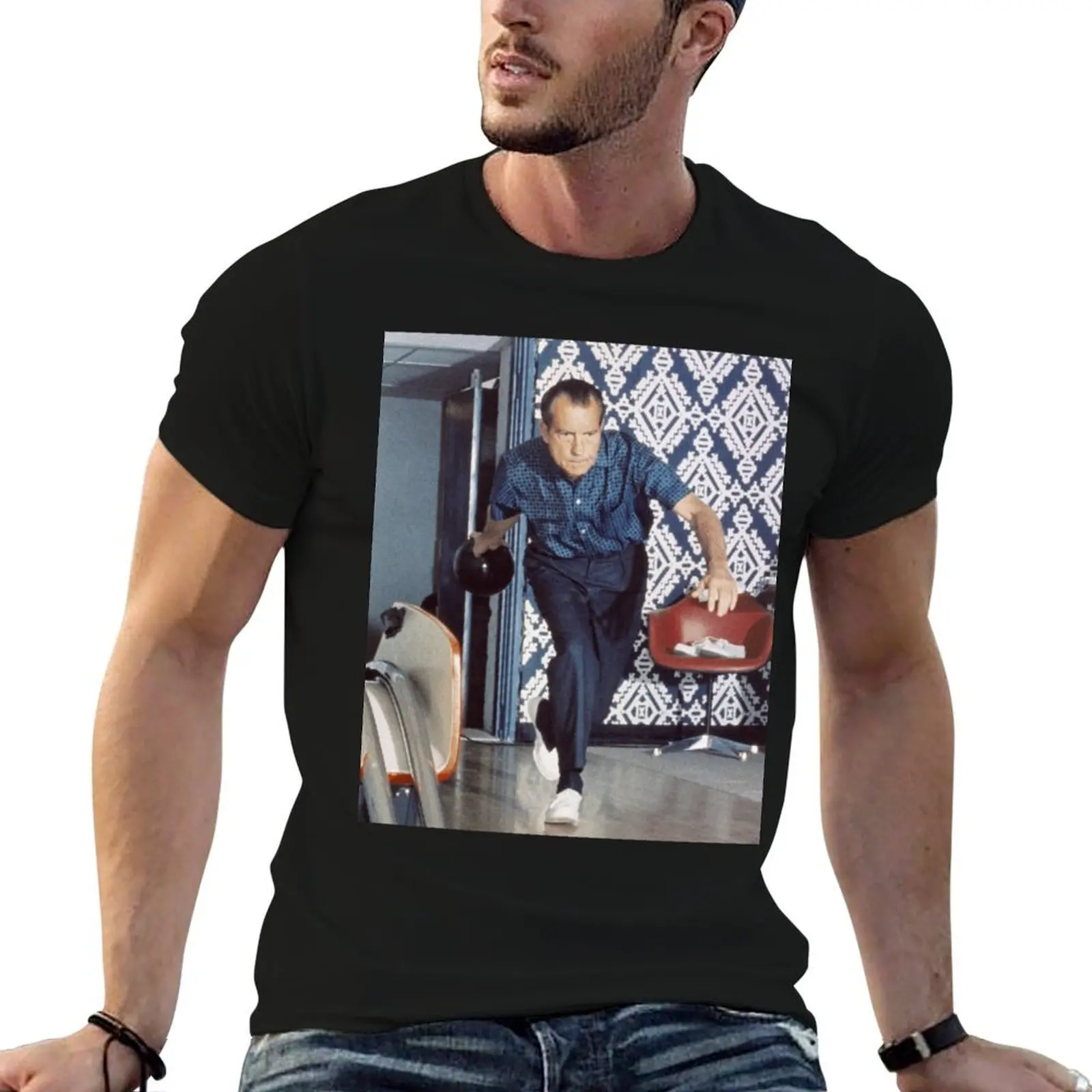 

Nixon Bowling T-Shirt t shirts for man pack cotton mens graphic t shirts T-Shirt