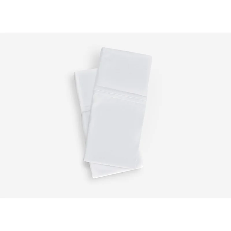 Conjunto de fronha BedGear Ver-Tex de 2 peças, branco brilhante, Queen