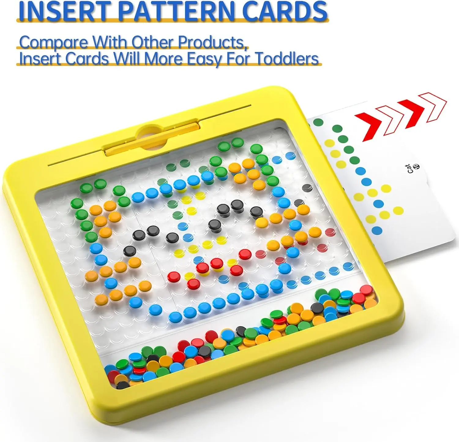 2-in-1 Magnetic Pen DIY Drawing Board For Children Montessori Preschool Education Painting Puzzle Toy Gift