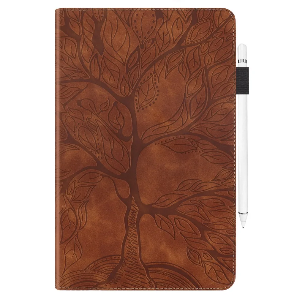 Coque for Lenovo Tab K11 Plus Case 11.45 inch Embossed Tree PU Leather Flip Cover for Funda Lenovo K11 Plus Case tb352fu tb352xu