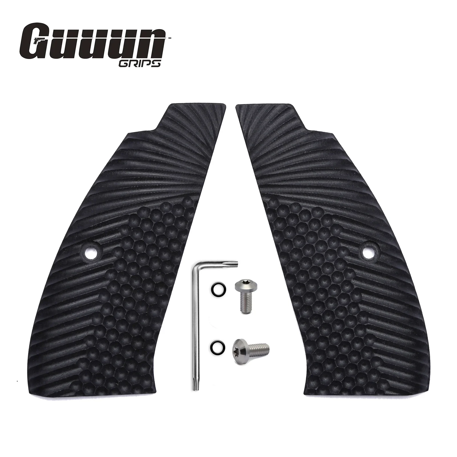 Guuun CZ 75 Grips بالحجم الكامل SP-01 Shadow Tactical CZ SP01 Grips Eagle Wing Texture G10 Grips