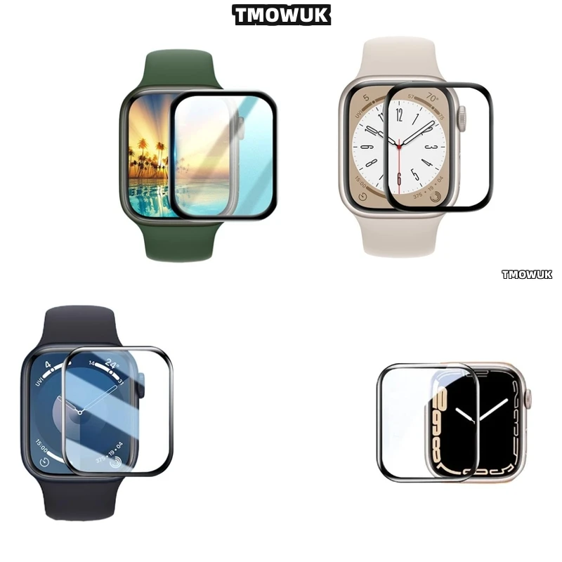 

For Apple Watch 1 2 3 4 5 6 7 8 9 10 SE 38 41 45 44 42 49 MM - Long - Lasting Soft Flexible Screen Protective Film 3D Curved PMM
